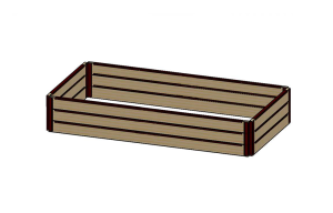 4x8 18" Raised Bed Garden Kit