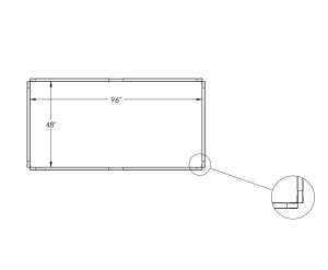 4x8 Diagram of a Raised Bed Garden