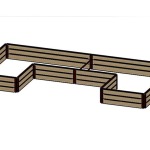 Raised Bed Brackets 8x16x8 18" Kit