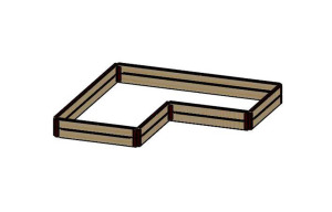 8x8L 12" Raised Bed Parts List