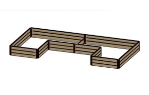 Raised Bed Configurations  18" 8x16x8